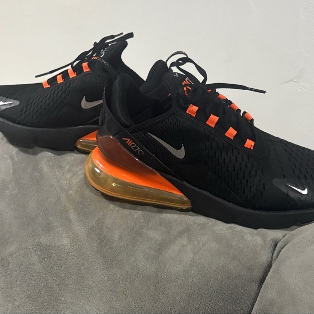 Nike Air Max 270 Black with Orange Highlights HALLOWEEN